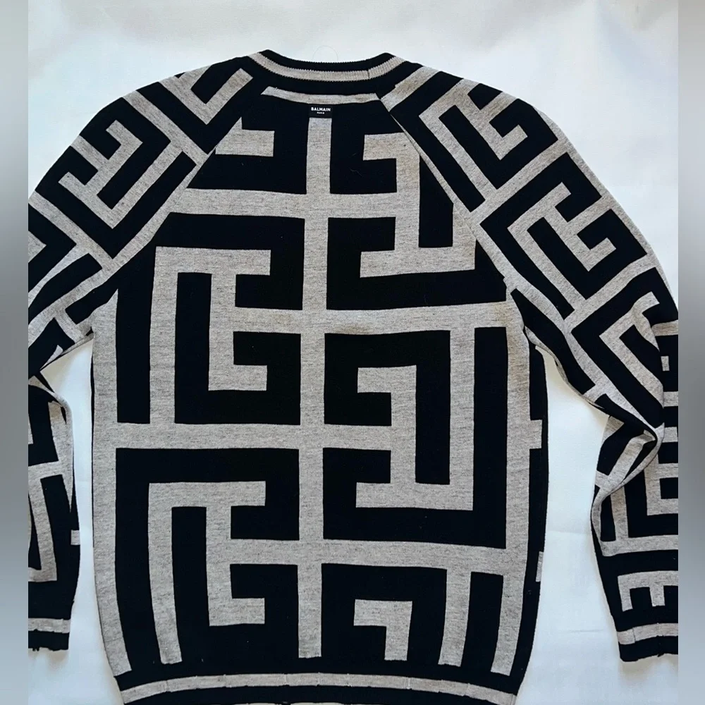 Balmain Large Monogram Sweater - Picture 4 of 8